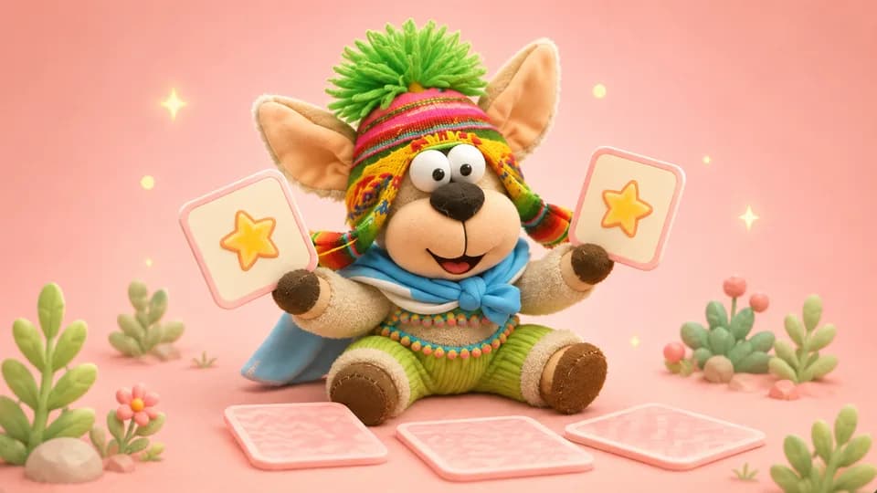 Otto jugando al memotest
